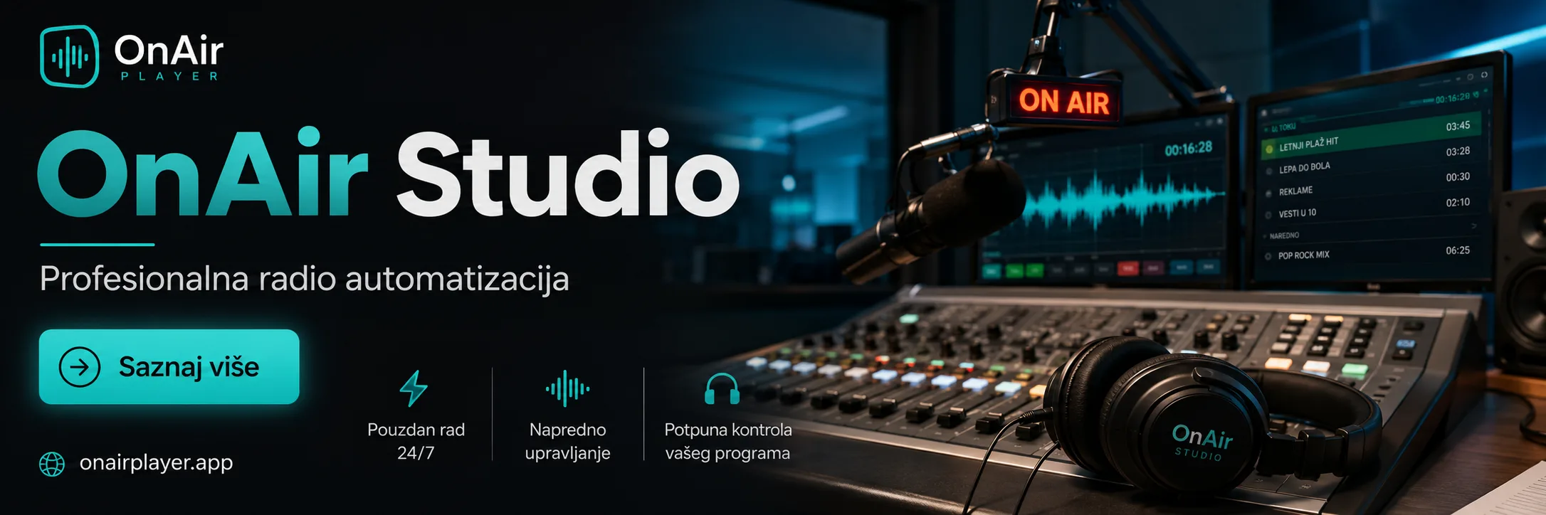 OnAir Studio profesionalna radio automatizacija